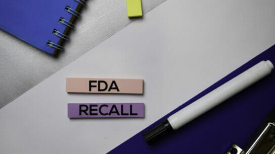 FDA-Recall-text-on-sticky-notes-with-color-office-desk-concept
